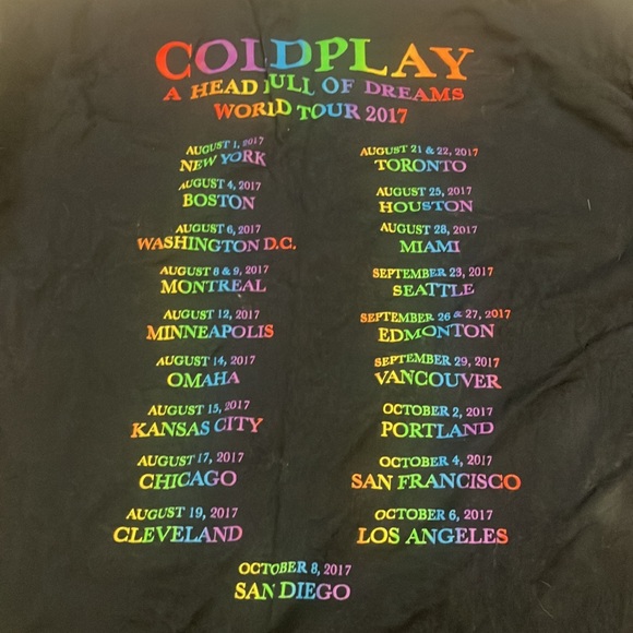 Coldplay T-Shirt - Picture 4 of 4